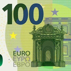euro €100 bills
