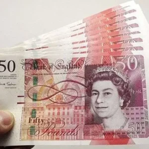 gbp £50 bills