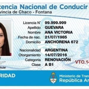 Buy Registered Or Fake Argentina Driving License