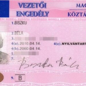 Buy Registered Or Fake Hungarian Driving License
