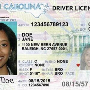 Buy Registered Or Fake North Carolina Driving License